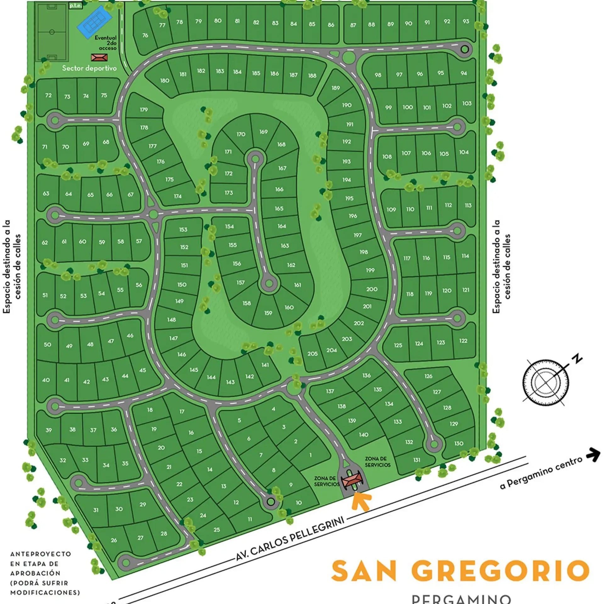 San Gregorio - Plano