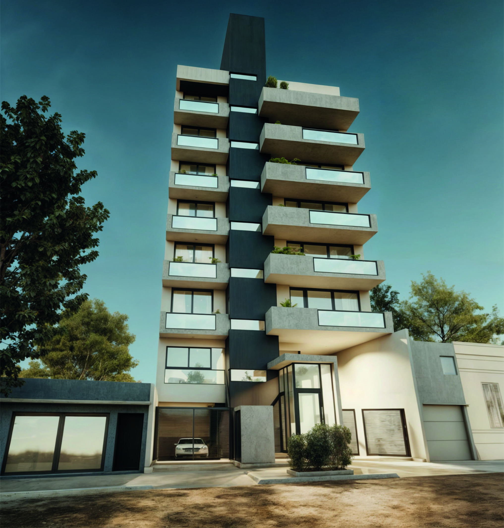 Exteriores del edificio